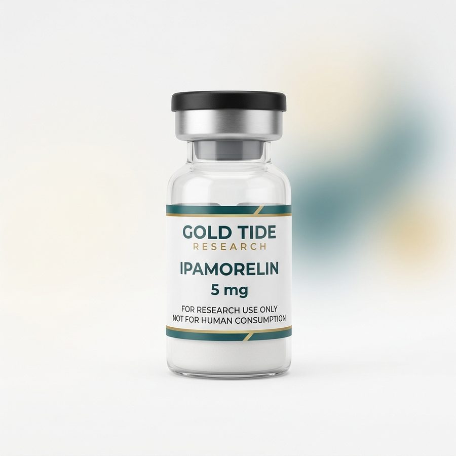 Ipamorelin research peptide vial